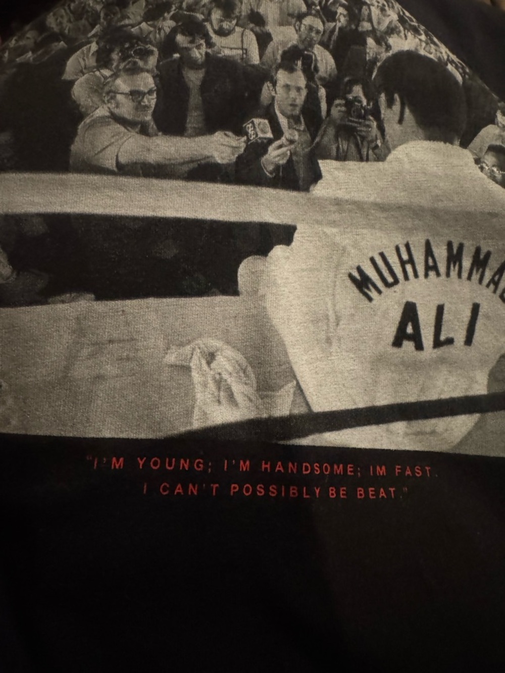 Muhammad Ali Black Graphic Short Sleeve Tee